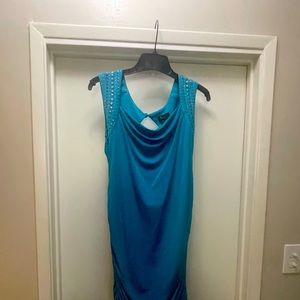 Dress with metal accents
